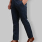 Men Slim Fit Blue Trouser