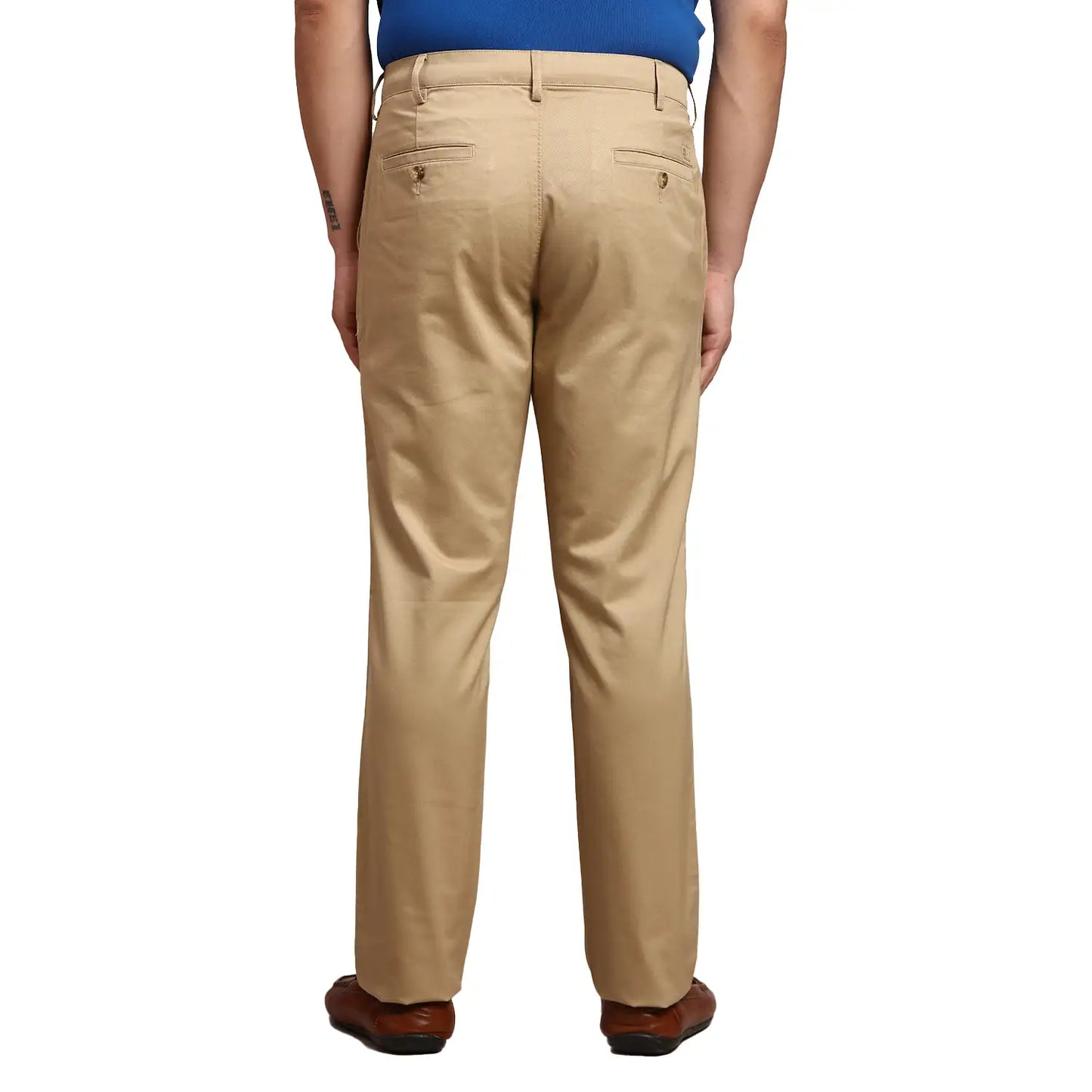Men Slim Fit Green Chinos