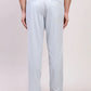 ColorPlus Men Grey Solid Piece Dyed Contemporary Fit Cotton Blend Trouser