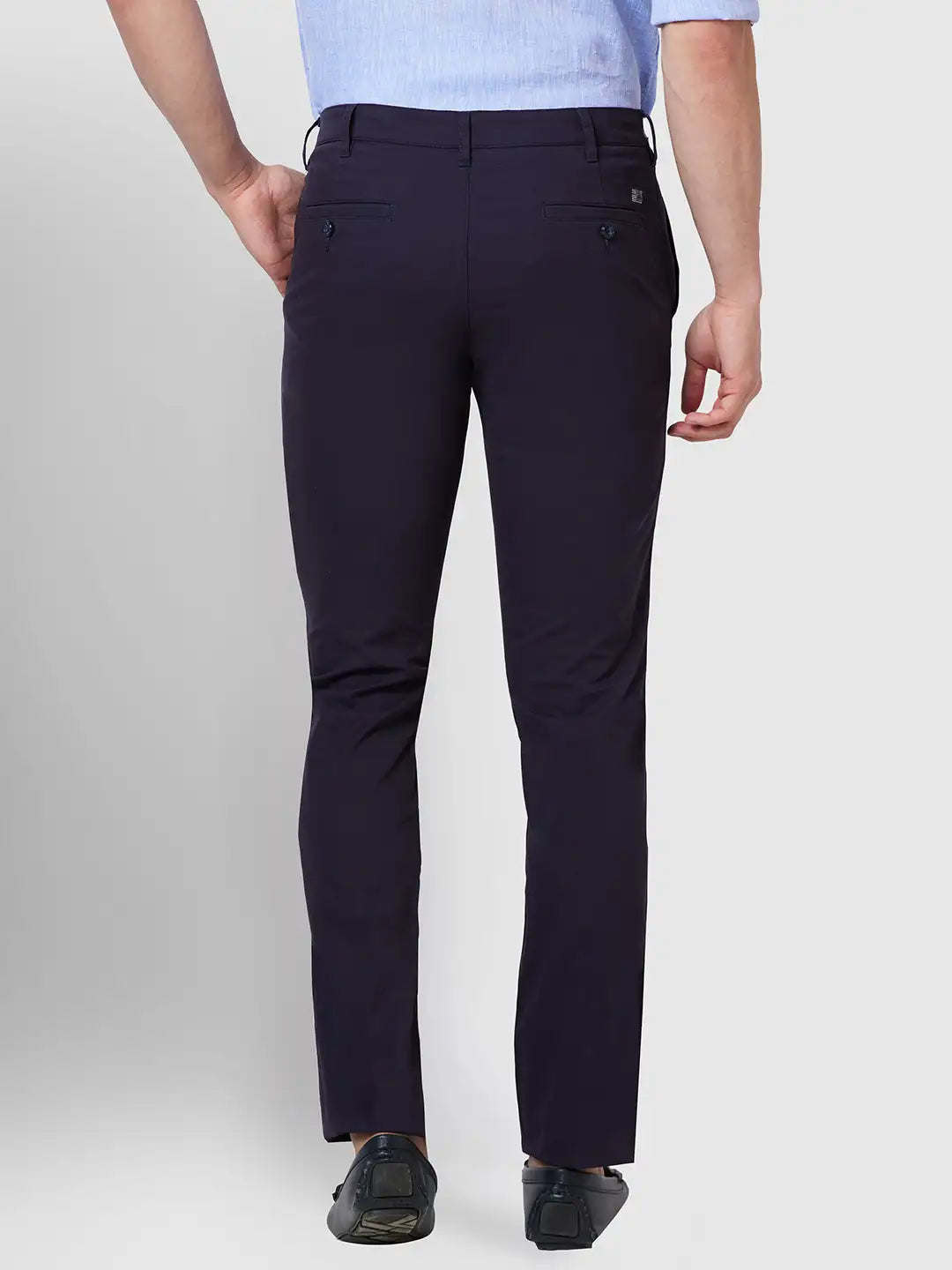 Men Contemporary Fit Green Trouser