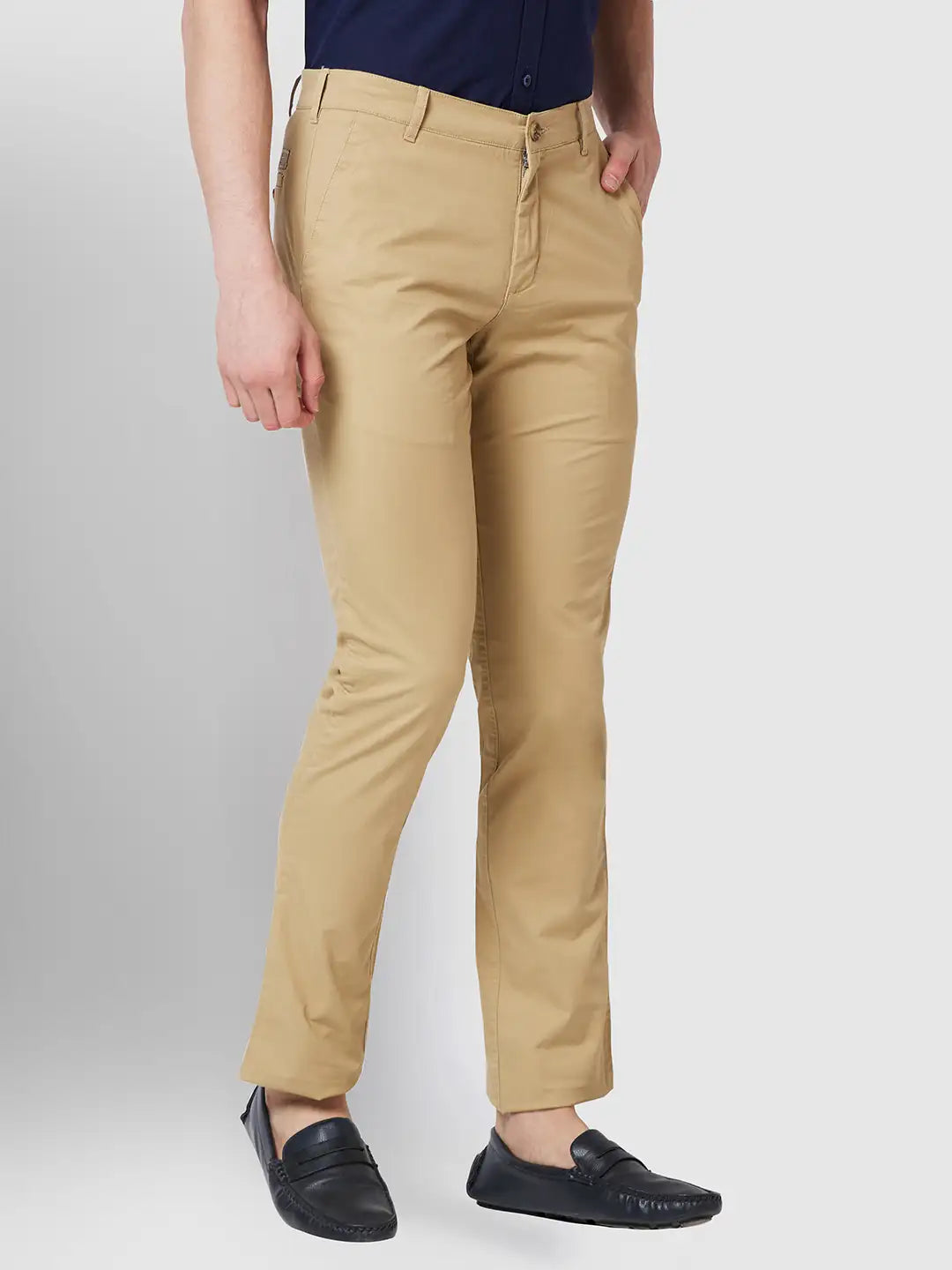 Men Contemporary Fit Blue Trouser