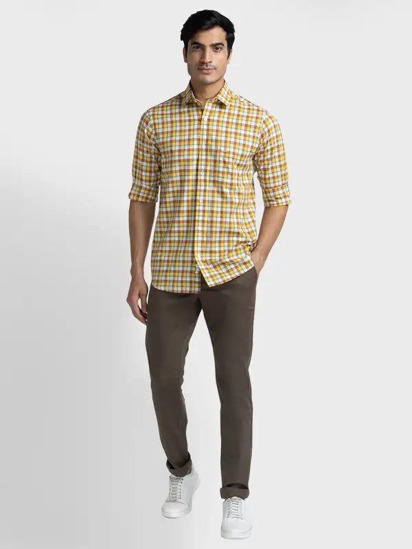 Men Contemporary Fit Blue Trouser