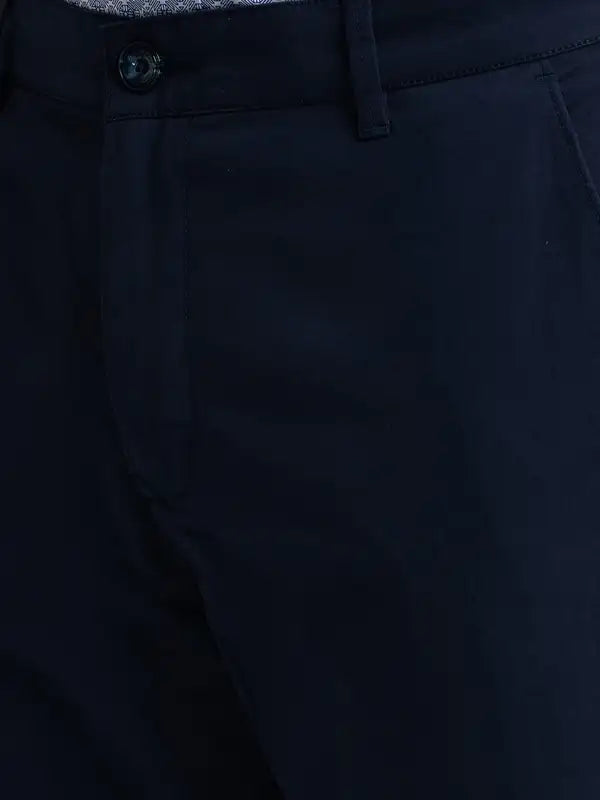 Men Contemporary Fit Grey Trouser