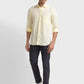 Men Contemporary Fit Khaki Trouser