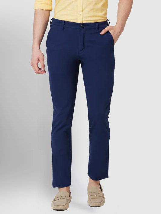 Men Contemporary Fit Black Trouser