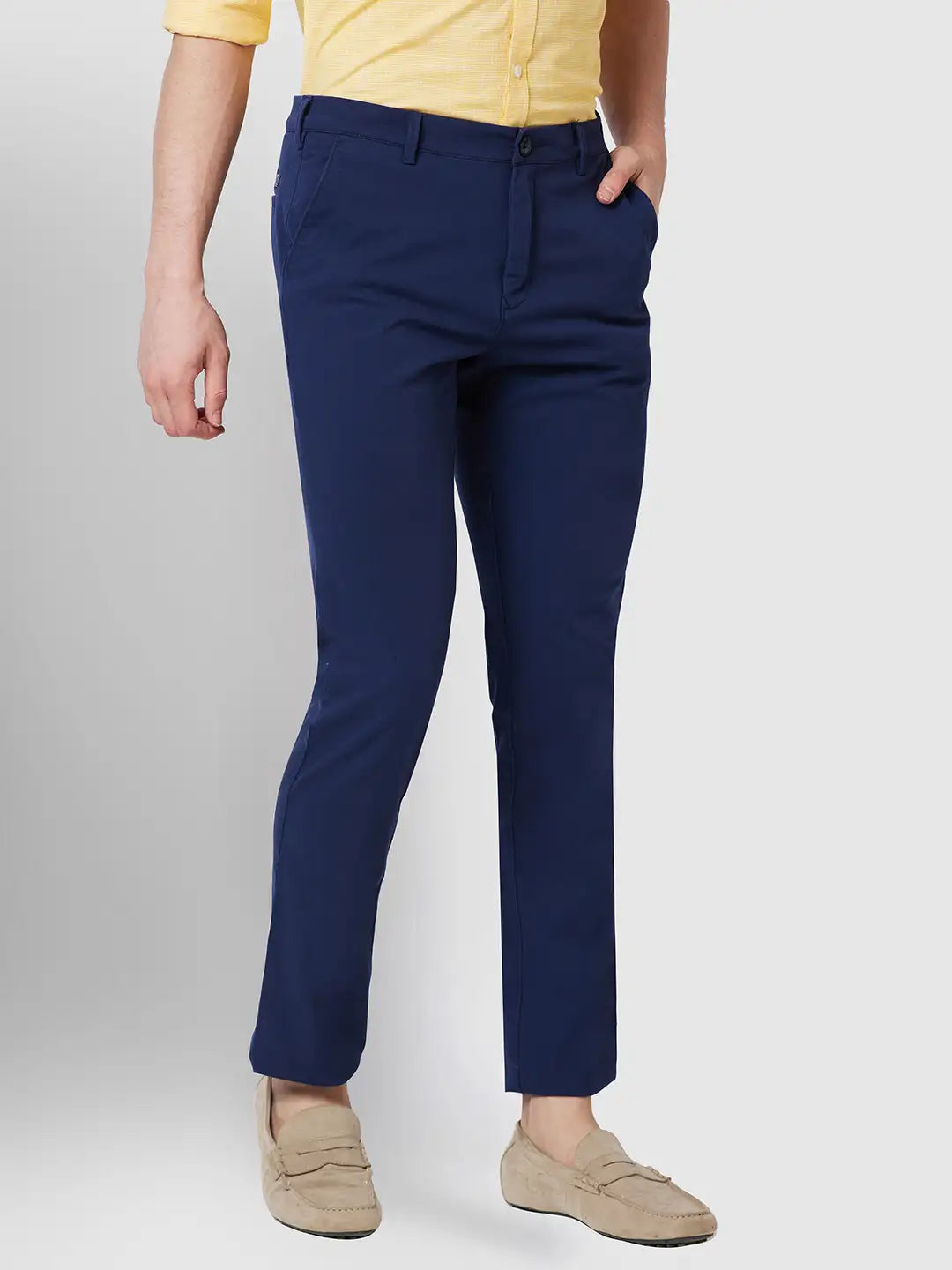 Men Contemporary Fit Black Trouser