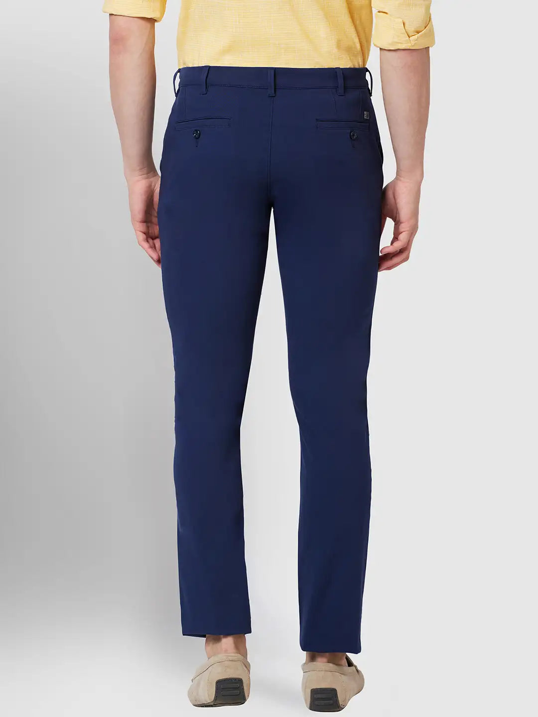 Men Contemporary Fit Black Trouser