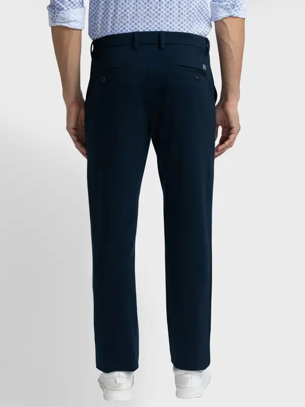 Men Contemporary Fit Black Trouser