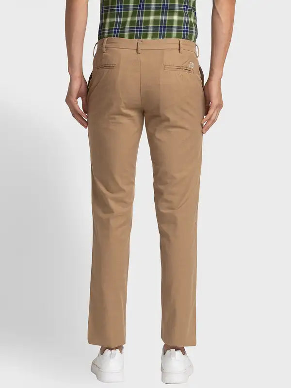Men Regular Fit Light Blue Chinos