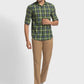 Men Regular Fit Light Blue Chinos