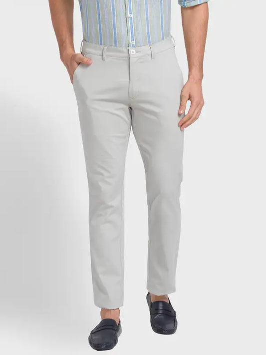 Men Nuvo Fit Khaki Trouser