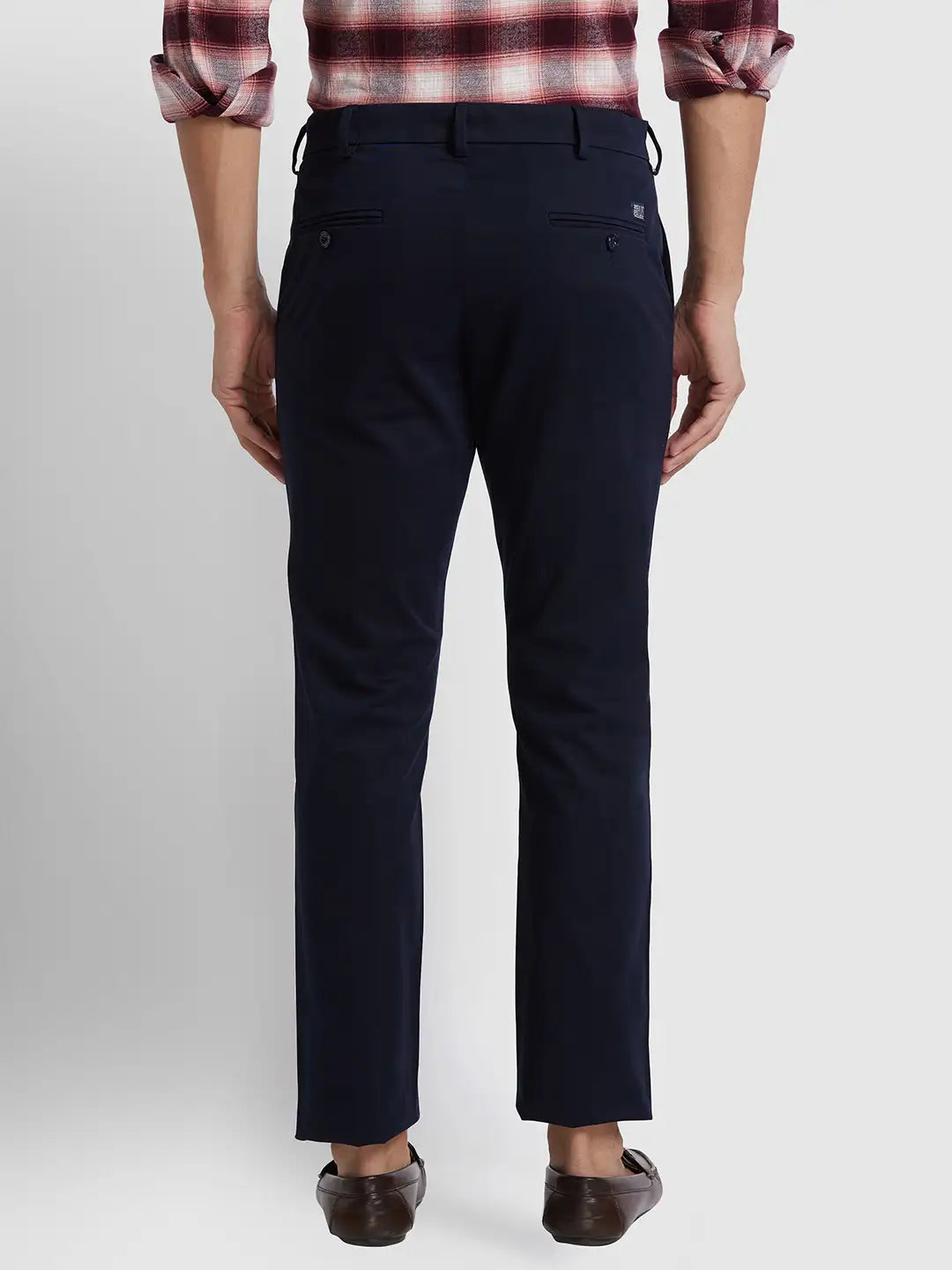 Men Slim Fit Fawn Trouser
