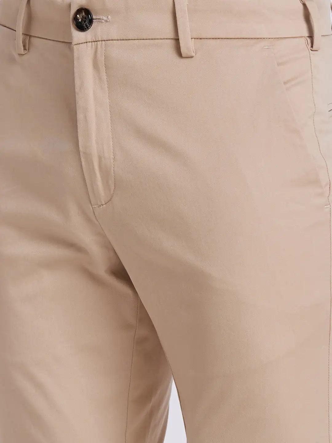 Men Slim Fit Green Trouser
