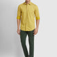 Men Super Slim Fit Flat Front Grey Trouser
