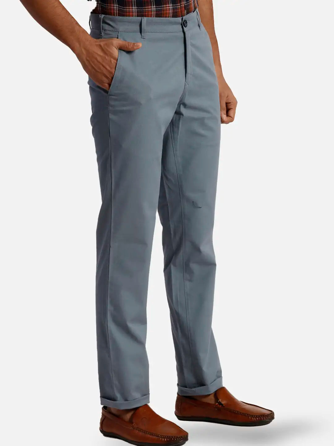 ColorPlus Slim Fit Solid Black Trouser