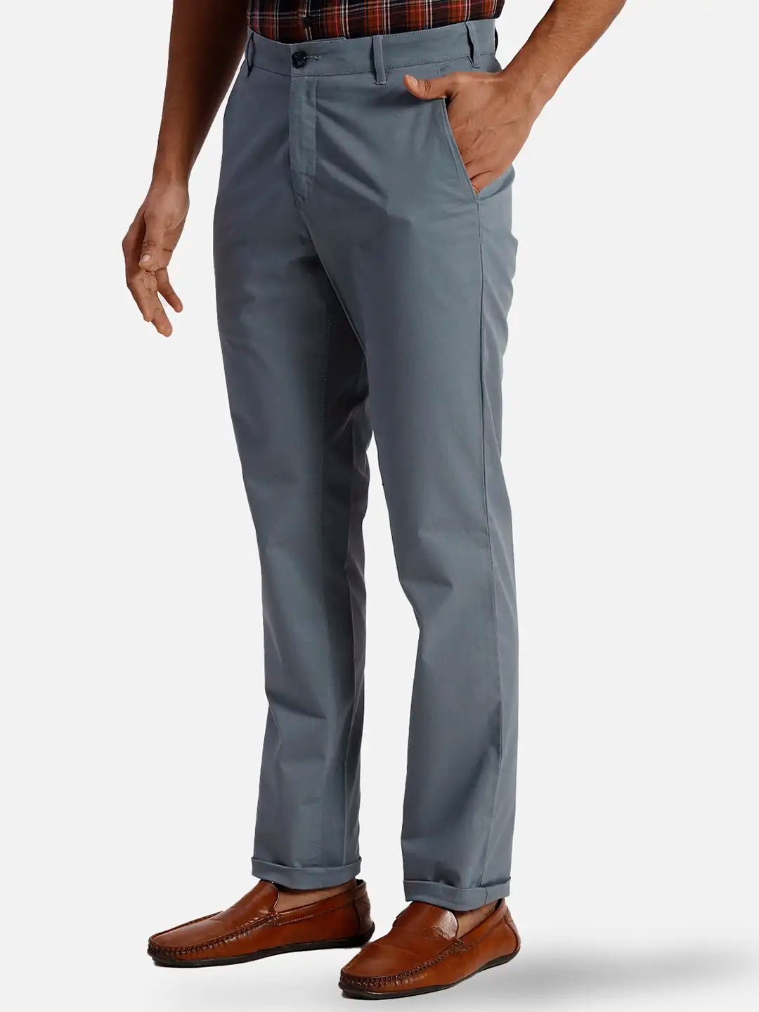 ColorPlus Slim Fit Solid Black Trouser
