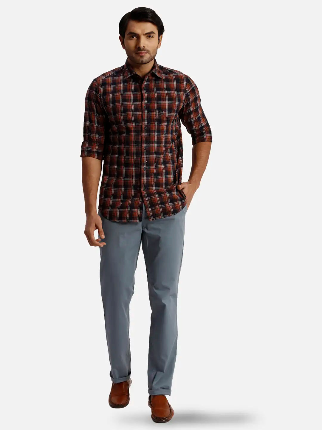 ColorPlus Slim Fit Solid Black Trouser