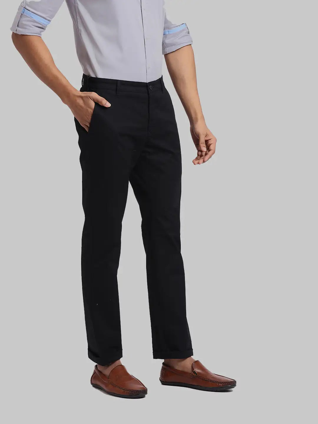 ColorPlus Slim Fit Solid Dark Green Trouser