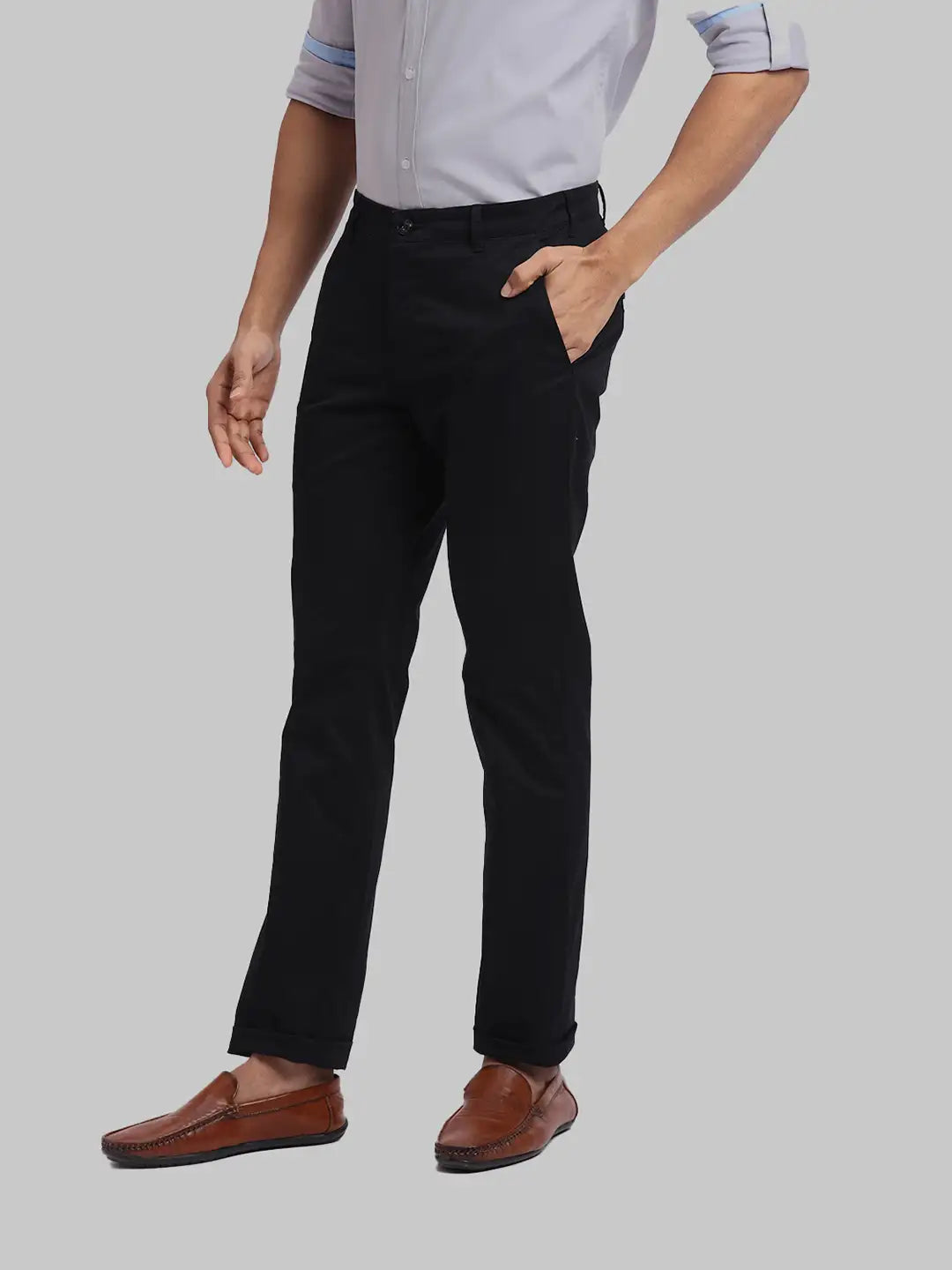 ColorPlus Slim Fit Solid Dark Green Trouser