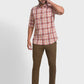 Men Regular Fit Navy Trouser