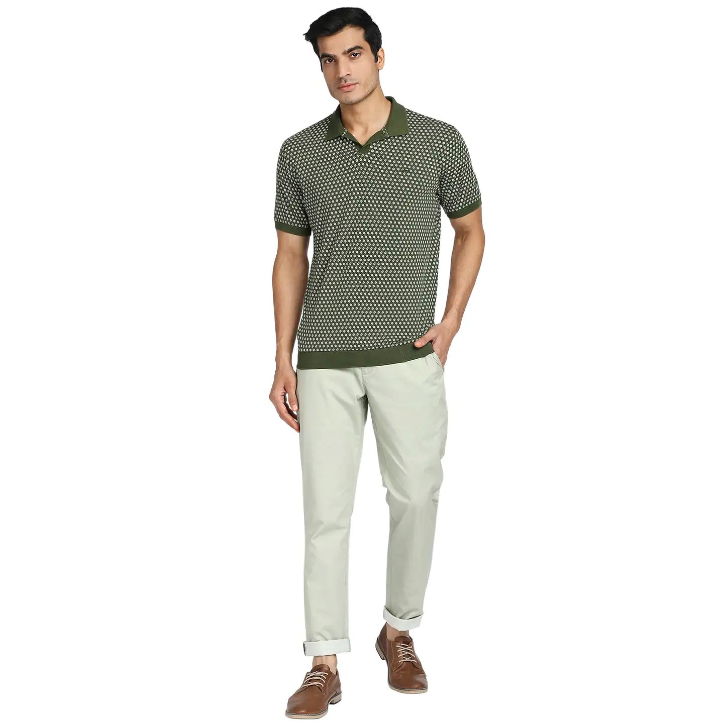 Men Regular Fit Yellow Shirt