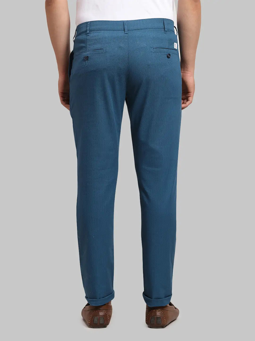 Men Regular Fit Medium Green Trouser