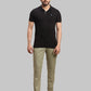 Men Regular Fit Navy Trouser
