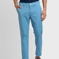 Men Regular Fit Blue Chinos & Trouser