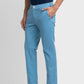 Men Regular Fit Blue Chinos & Trouser