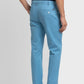 Men Regular Fit Blue Chinos & Trouser