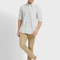 Men Tailored Fit Dark Green Chinos