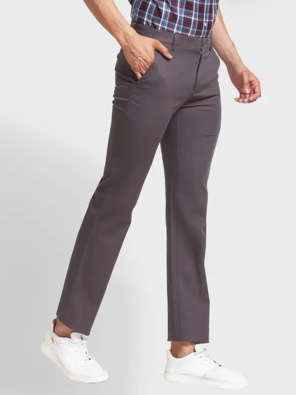 Men Tailored Fit Green Trouser