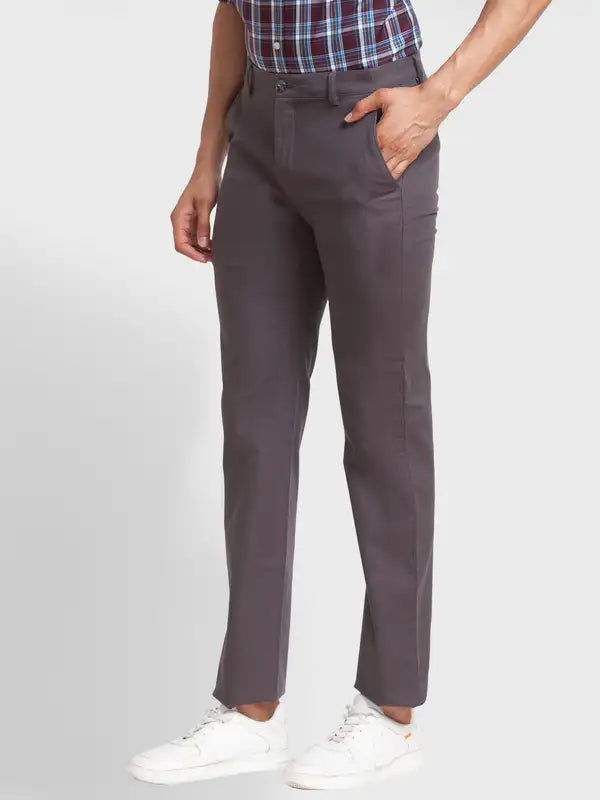 Men Tailored Fit Green Trouser