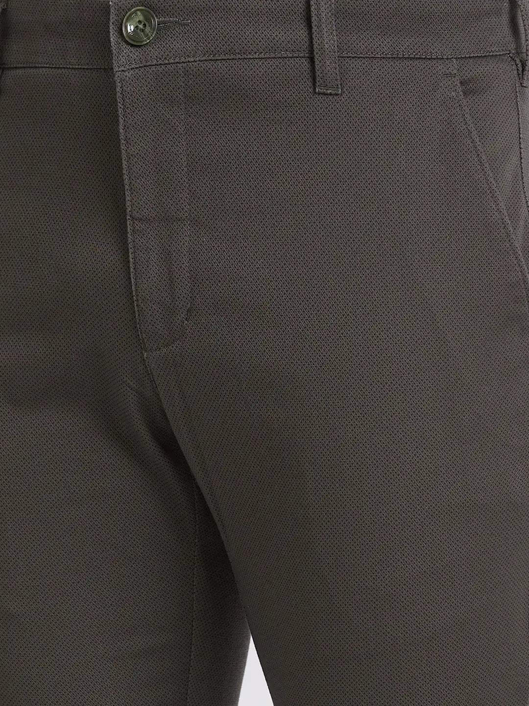 Men Regular Fit Blue Trouser