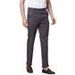 Men Navy Tailored Fit Plain Cotton Trouser