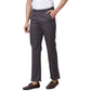 Men Navy Tailored Fit Plain Cotton Trouser