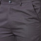 Men Navy Tailored Fit Plain Cotton Trouser