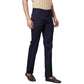 Men Grey Tailored Fit Plain Cotton Trouser