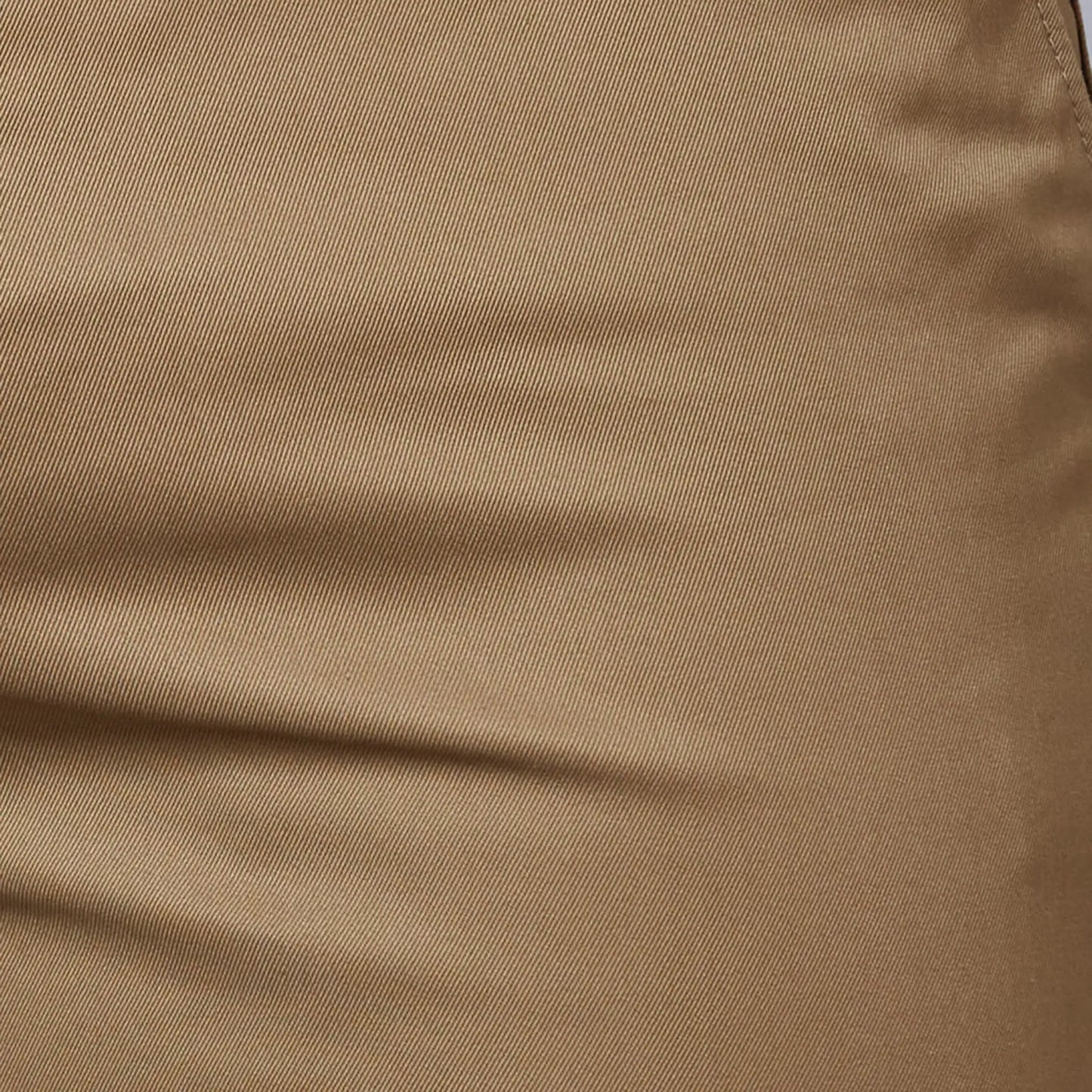 Men Brown Tailored Fit Yarn Dyed Polyester Blend Trouser