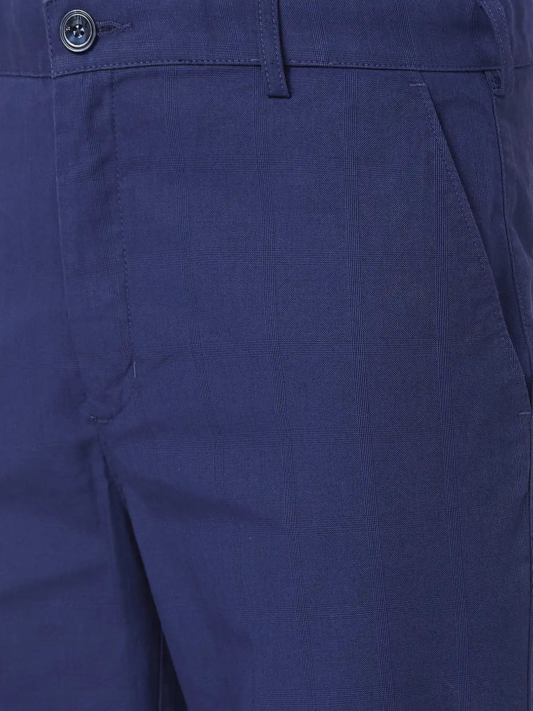 Men Tailored Fit Brown Trouser