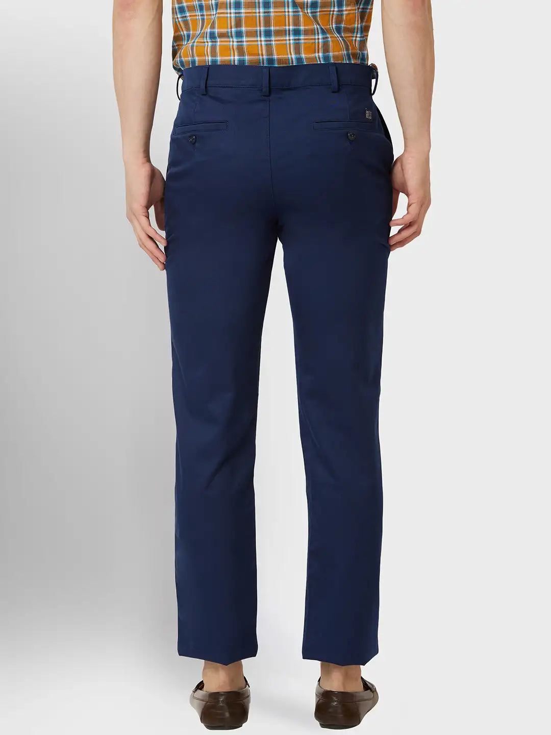 Men Tailored Fit Grey Trouser