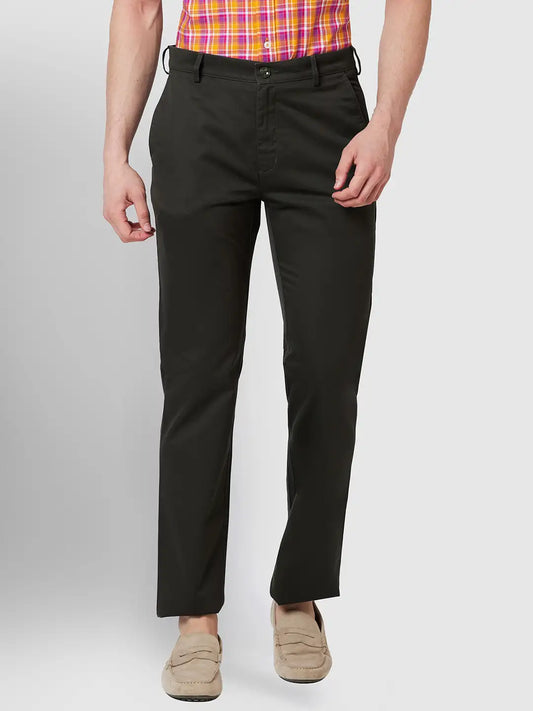 Men Nuvo Fit Green Trouser