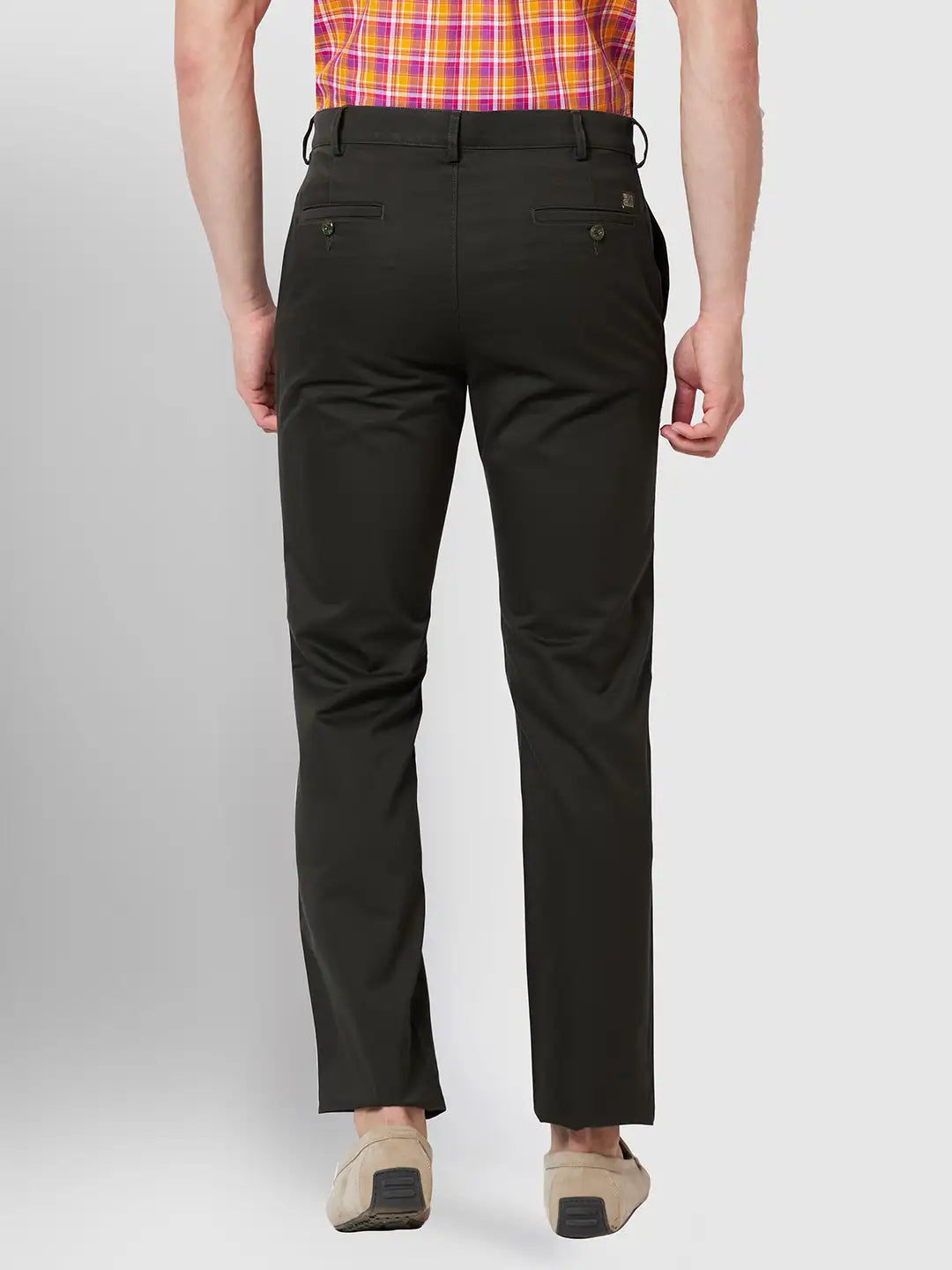 Men Nuvo Fit Green Trouser