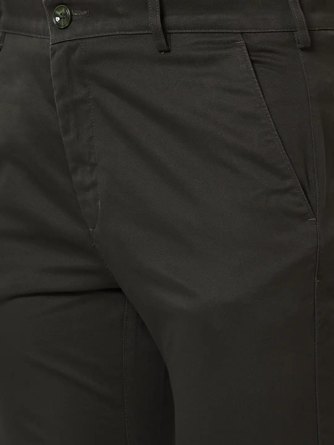Men Nuvo Fit Green Trouser