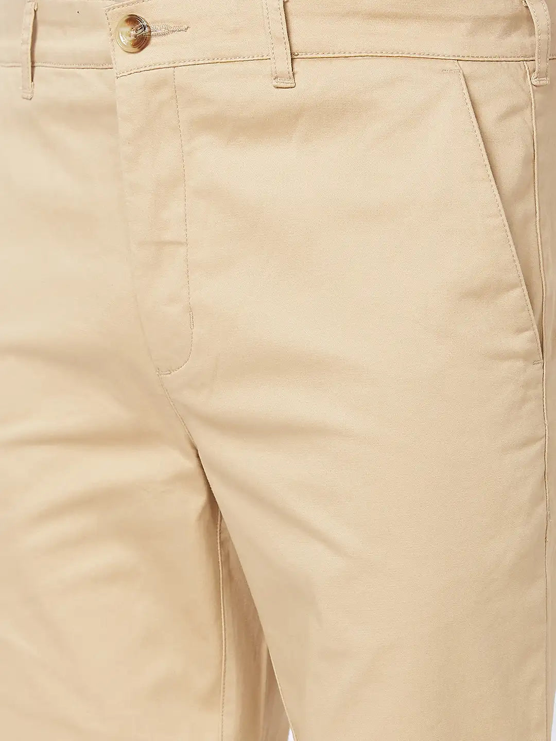 Men Contemporary Fit Fawn Trouser