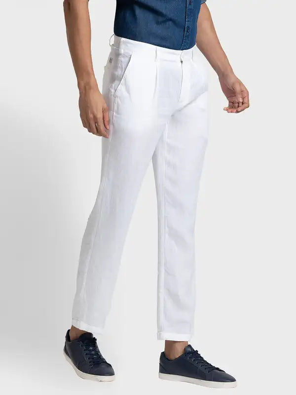 Men Regular Fit White Jeans