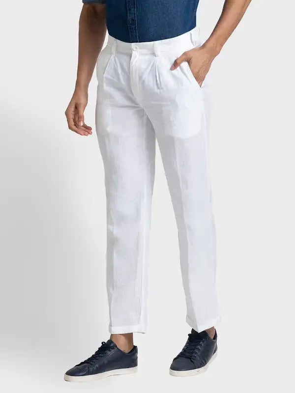 Men Regular Fit White Jeans