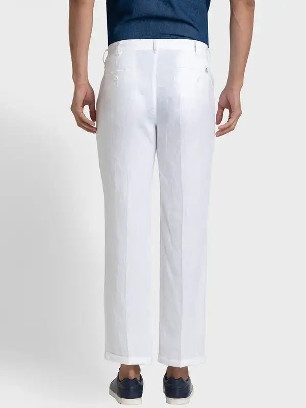 Men Regular Fit White Jeans