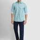 Men Regular Fit Khaki Trouser