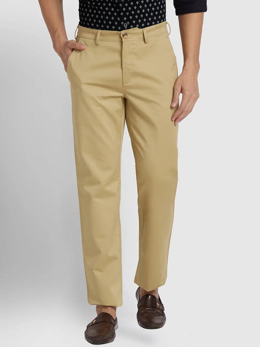 Men Regular Fit Blue Trouser